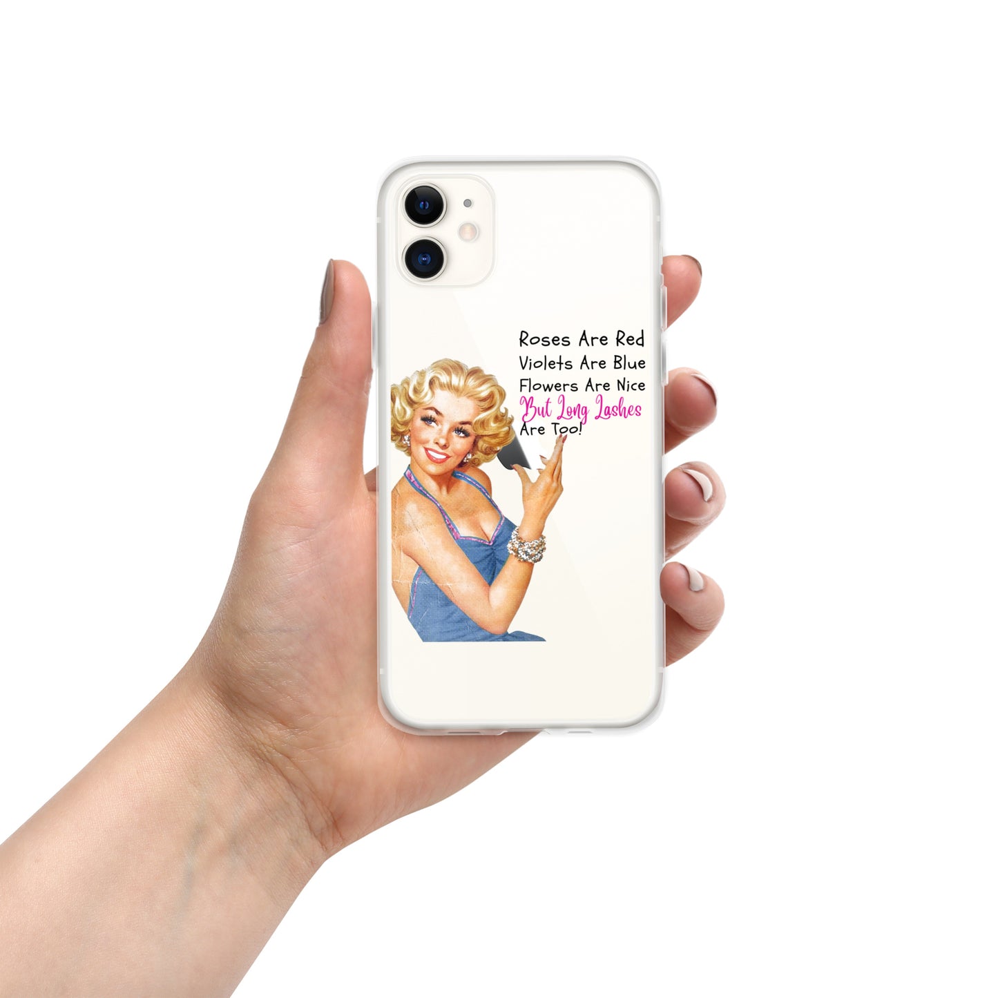 "Roses Are Red Violets Are Blue" Clear Case for iPhone®