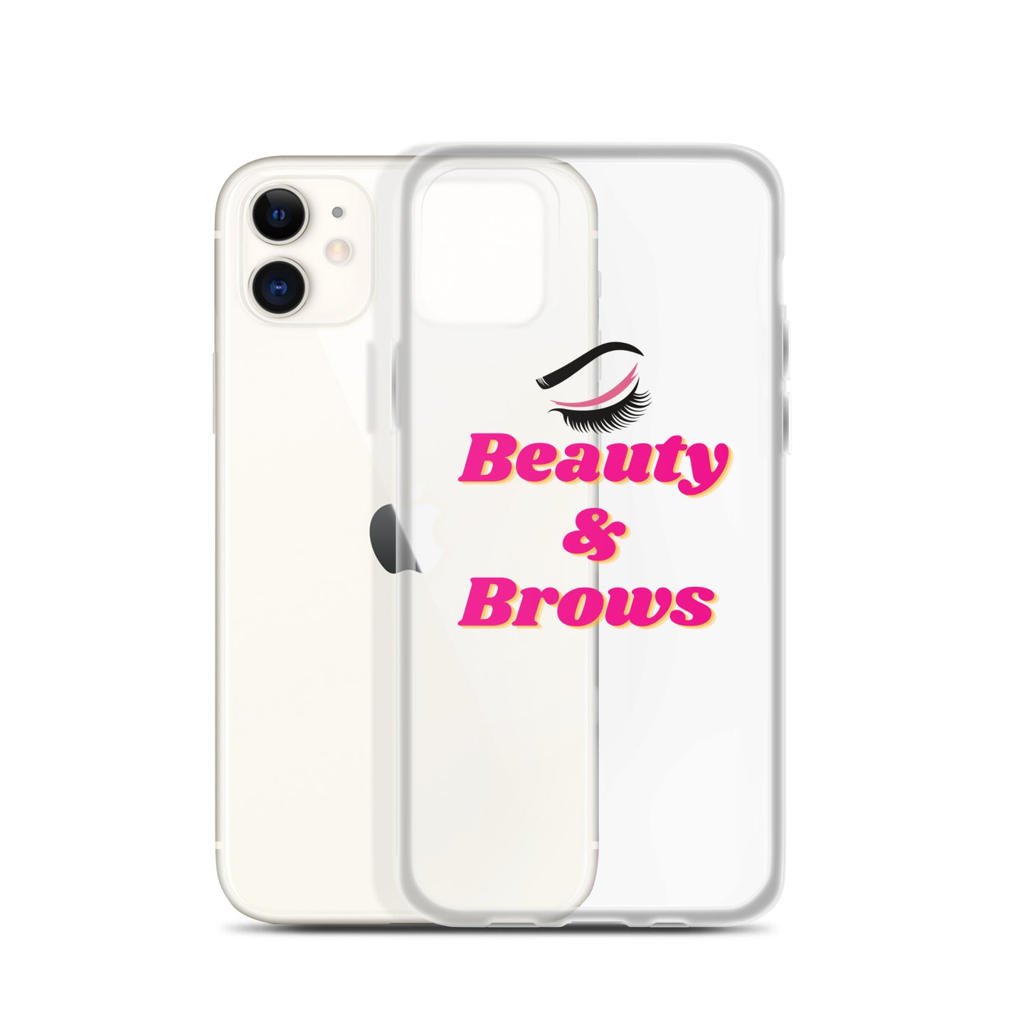 "Beauty & Brows" Clear Case for iPhone®