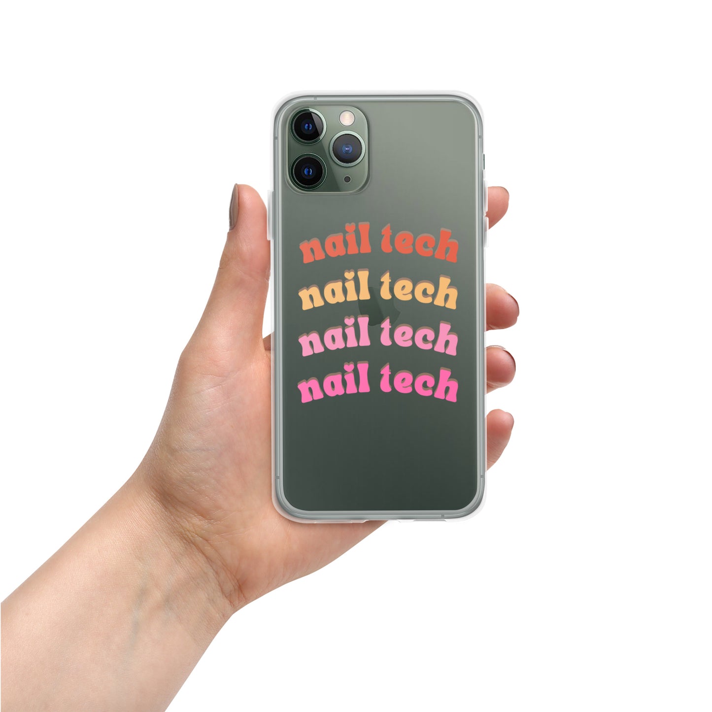 "Nail Tech" Clear Case for iPhone®