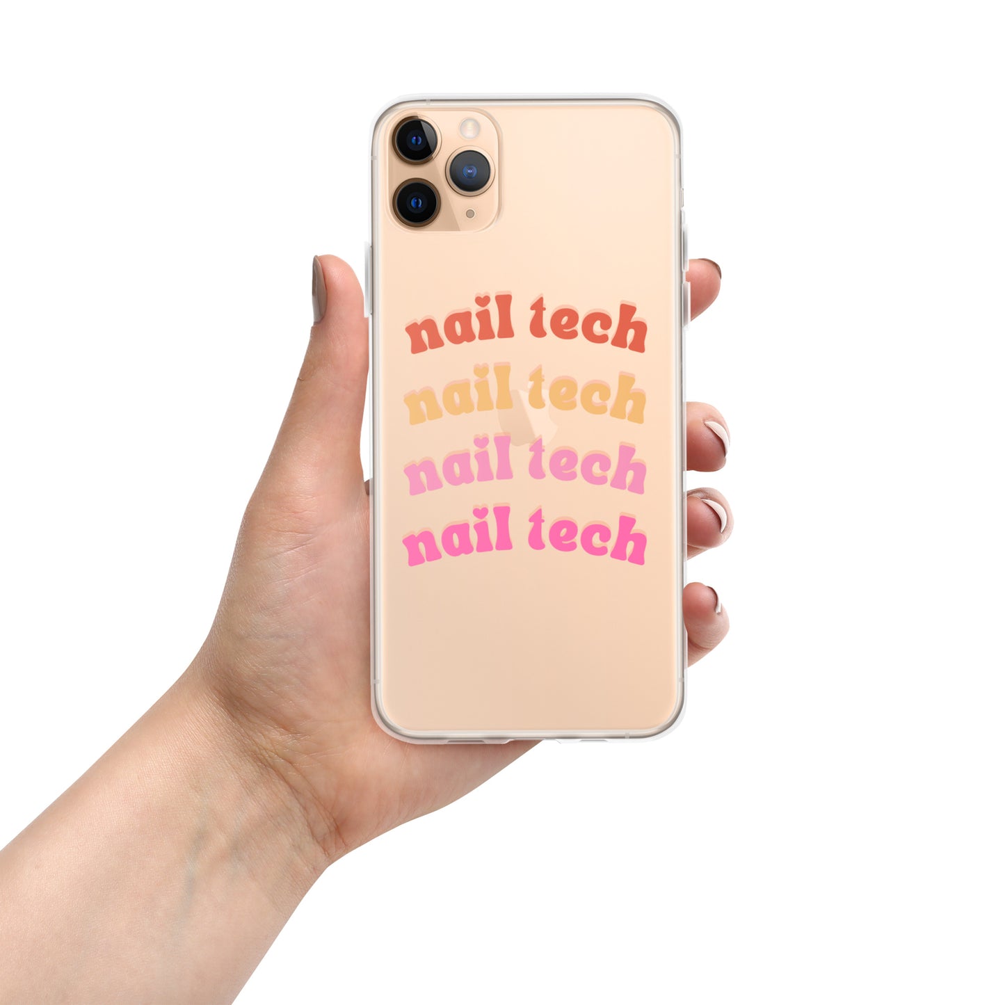 "Nail Tech" Clear Case for iPhone®