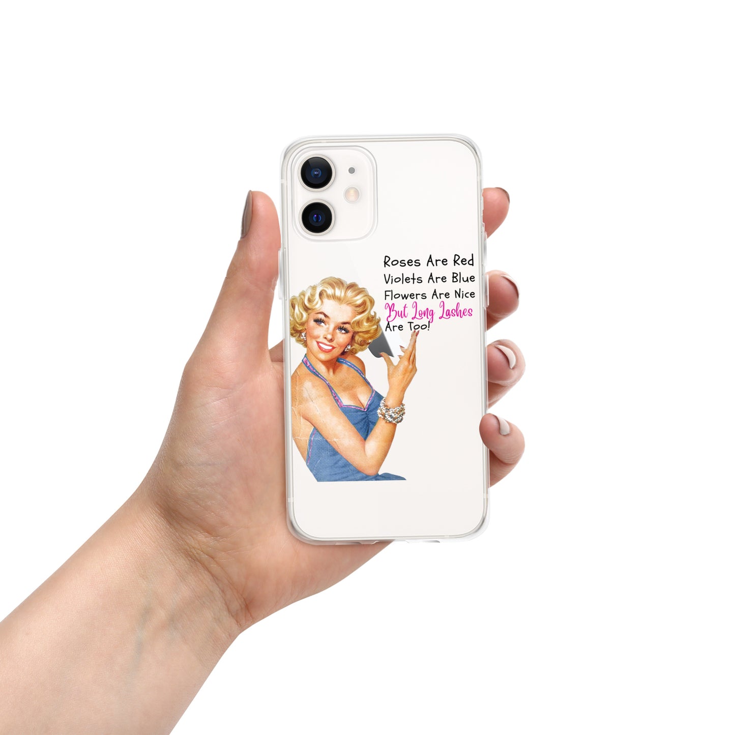 "Roses Are Red Violets Are Blue" Clear Case for iPhone®