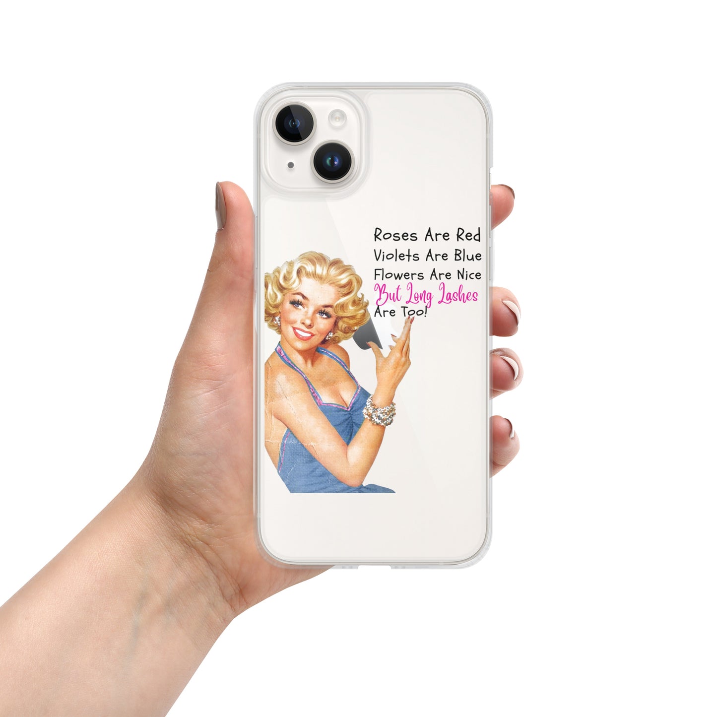 "Roses Are Red Violets Are Blue" Clear Case for iPhone®