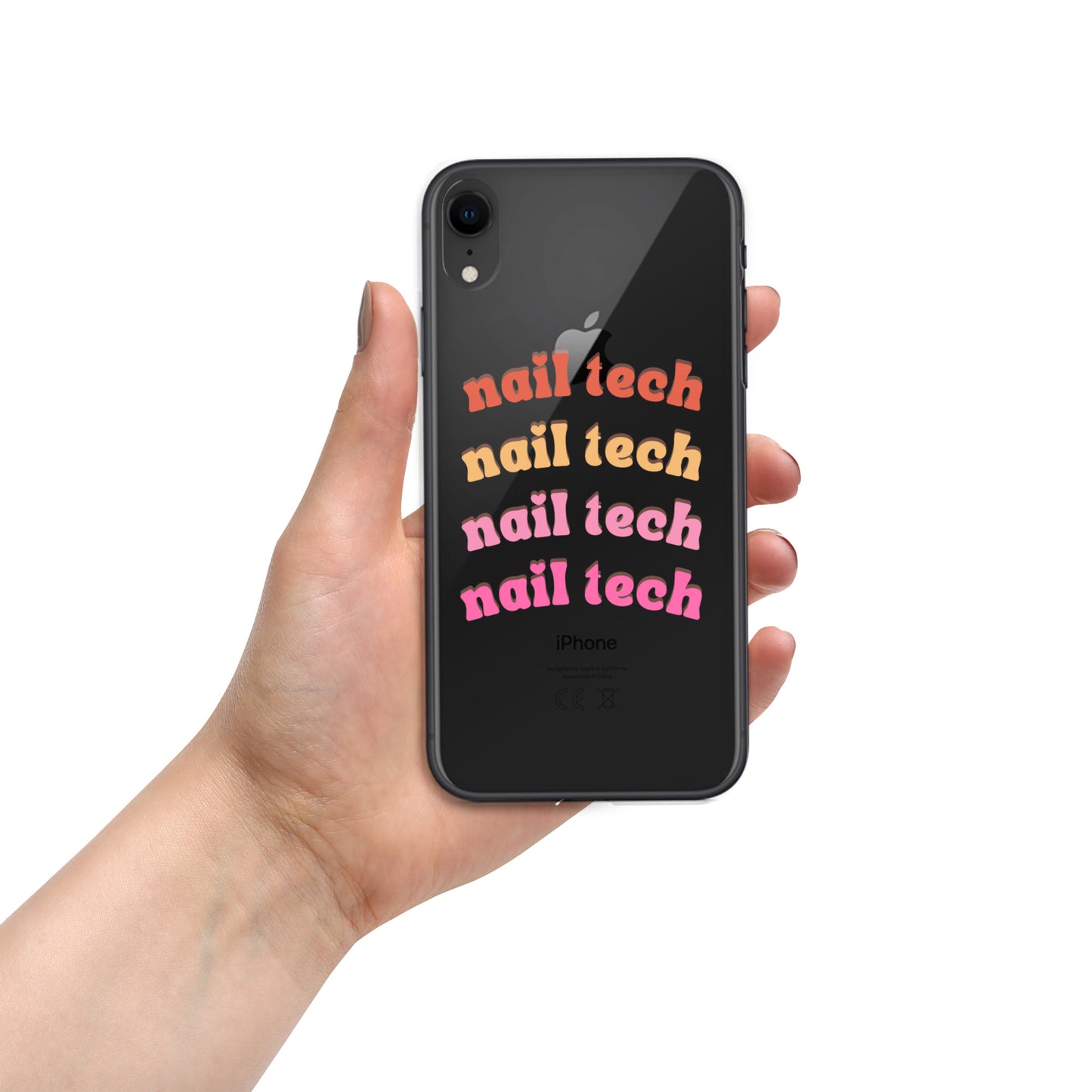 "Nail Tech" Clear Case for iPhone®