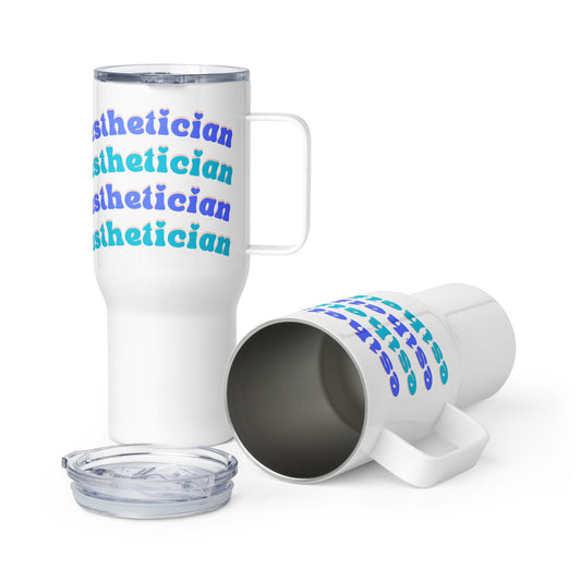 "Esthetician" Travel mug with a handle