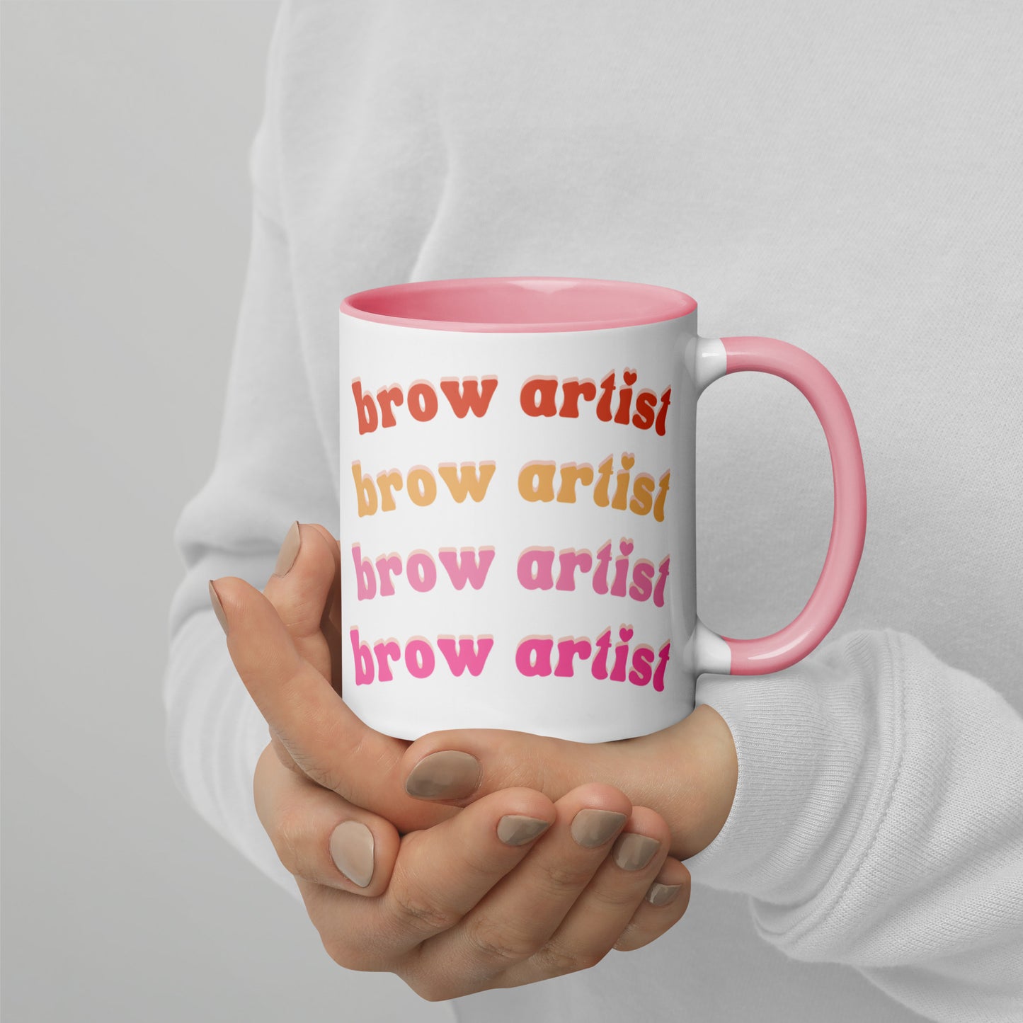 "Brow Artist" Mug with Color Inside