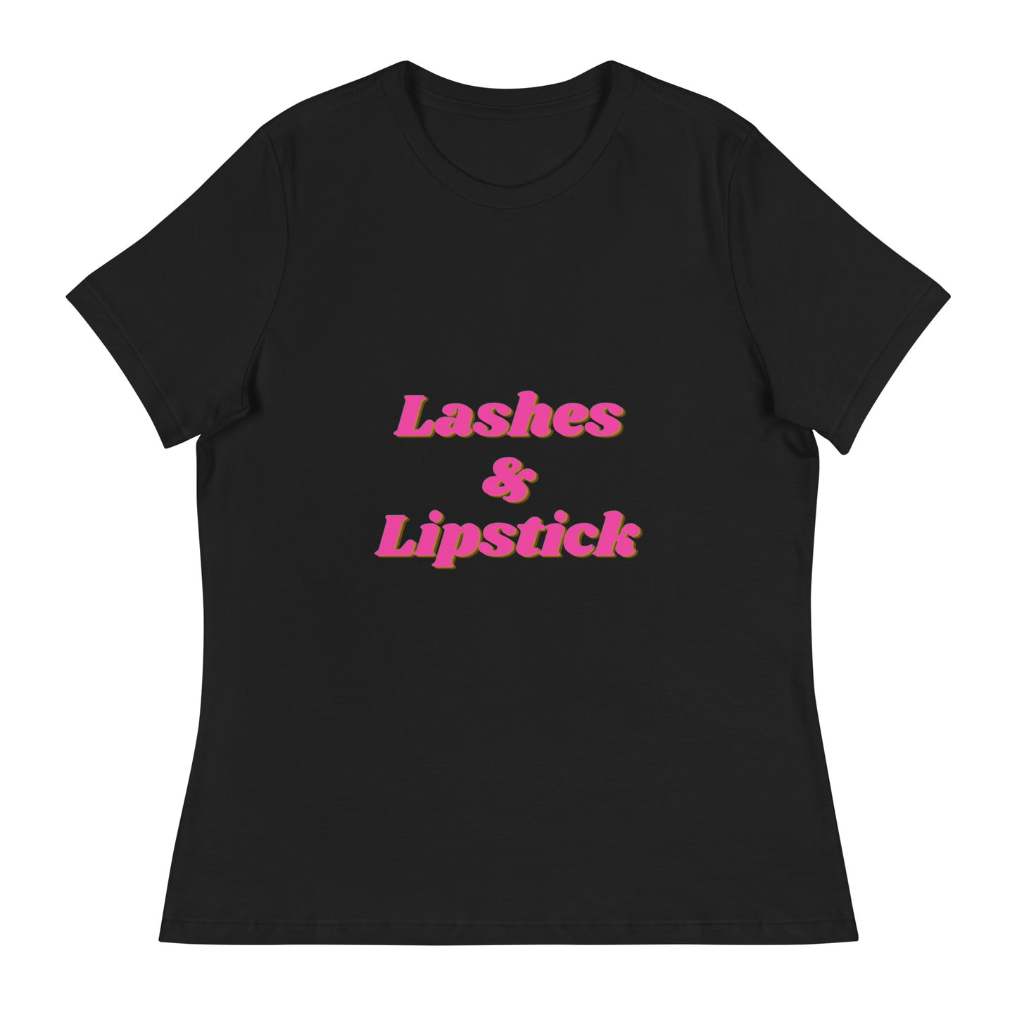 "Lashes & Lipstick" Women's Relaxed Tee