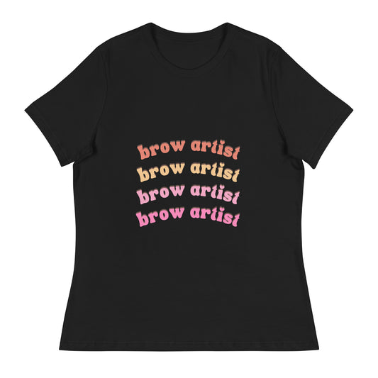 "Brow Artist" Women's Relaxed Tee