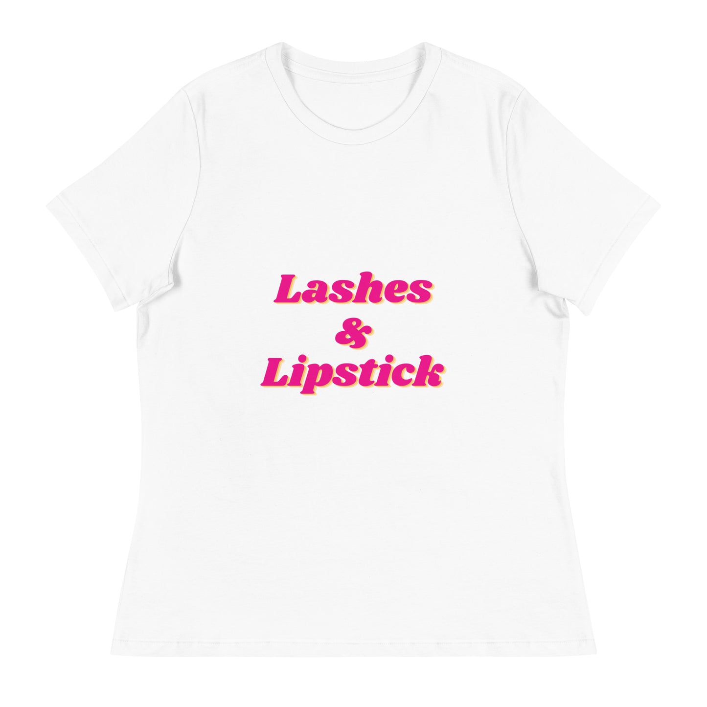 "Lashes & Lipstick" Women's Relaxed Tee